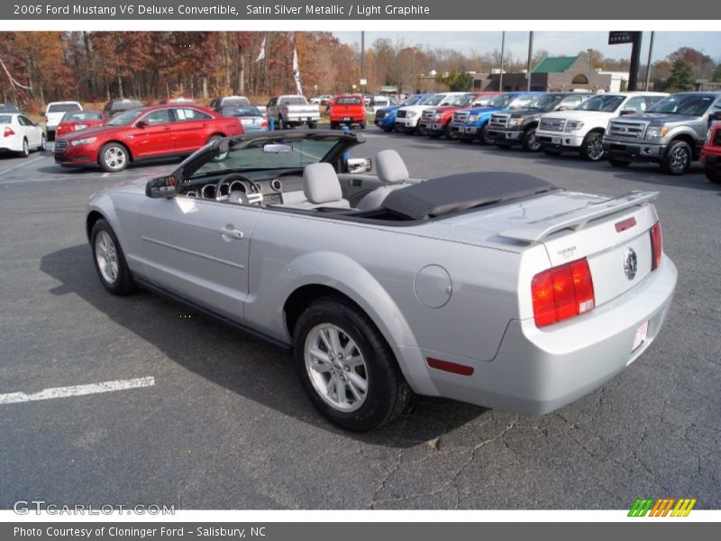 Satin Silver Metallic / Light Graphite 2006 Ford Mustang V6 Deluxe Convertible