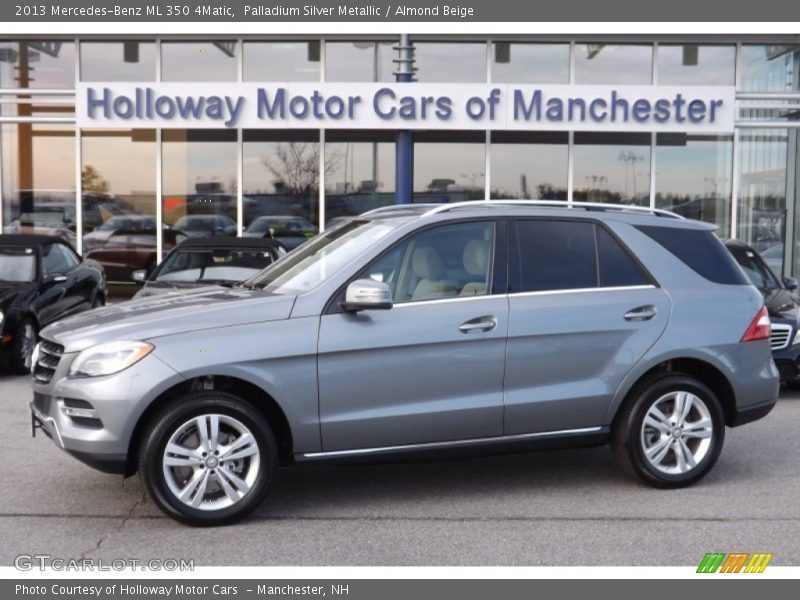 Palladium Silver Metallic / Almond Beige 2013 Mercedes-Benz ML 350 4Matic