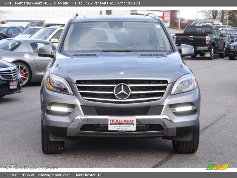 Palladium Silver Metallic / Almond Beige 2013 Mercedes-Benz ML 350 4Matic