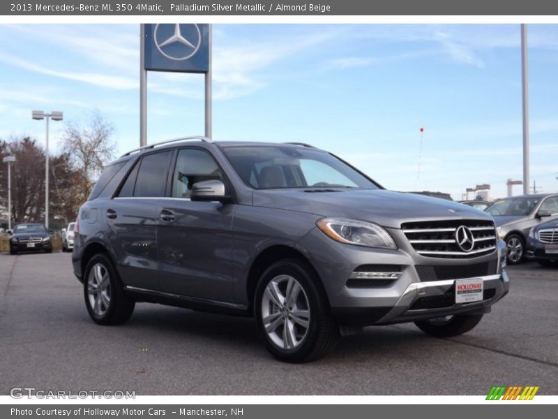 Palladium Silver Metallic / Almond Beige 2013 Mercedes-Benz ML 350 4Matic