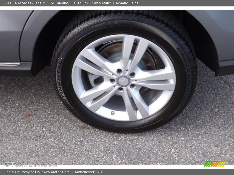 Palladium Silver Metallic / Almond Beige 2013 Mercedes-Benz ML 350 4Matic