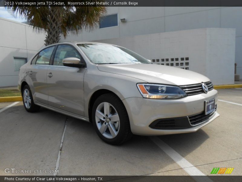 Moonrock Silver Metallic / Cornsilk Beige 2013 Volkswagen Jetta TDI Sedan