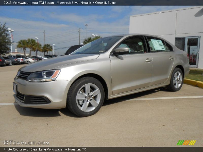 Moonrock Silver Metallic / Cornsilk Beige 2013 Volkswagen Jetta TDI Sedan