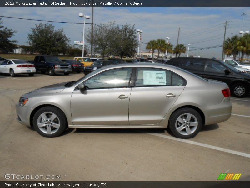 Moonrock Silver Metallic / Cornsilk Beige 2013 Volkswagen Jetta TDI Sedan