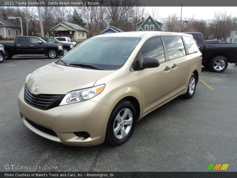 Sandy Beach Metallic / Bisque 2011 Toyota Sienna V6