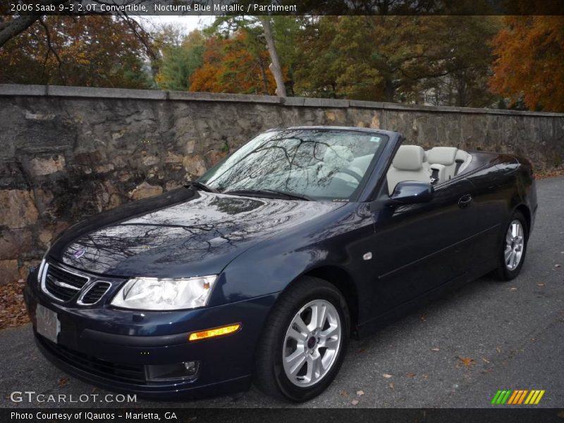 Nocturne Blue Metallic / Parchment 2006 Saab 9-3 2.0T Convertible