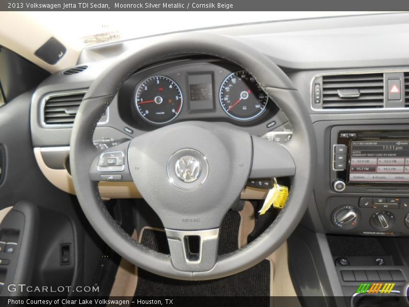 Moonrock Silver Metallic / Cornsilk Beige 2013 Volkswagen Jetta TDI Sedan