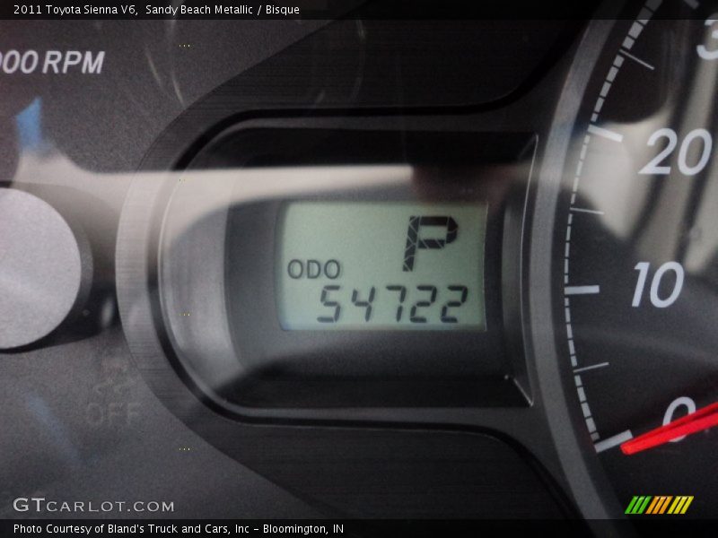 Sandy Beach Metallic / Bisque 2011 Toyota Sienna V6