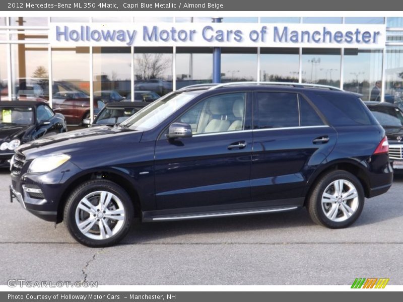 Capri Blue Metallic / Almond Beige 2012 Mercedes-Benz ML 350 4Matic