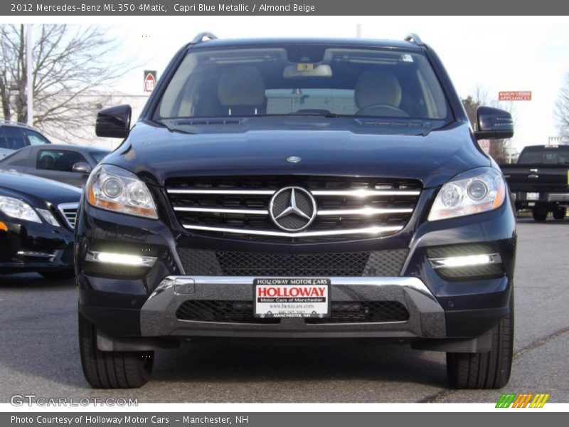 Capri Blue Metallic / Almond Beige 2012 Mercedes-Benz ML 350 4Matic