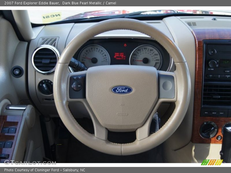 Dark Blue Pearl Metallic / Camel 2007 Ford Explorer Eddie Bauer