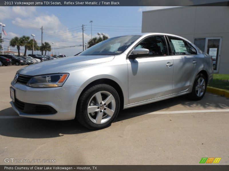 Reflex Silver Metallic / Titan Black 2013 Volkswagen Jetta TDI Sedan