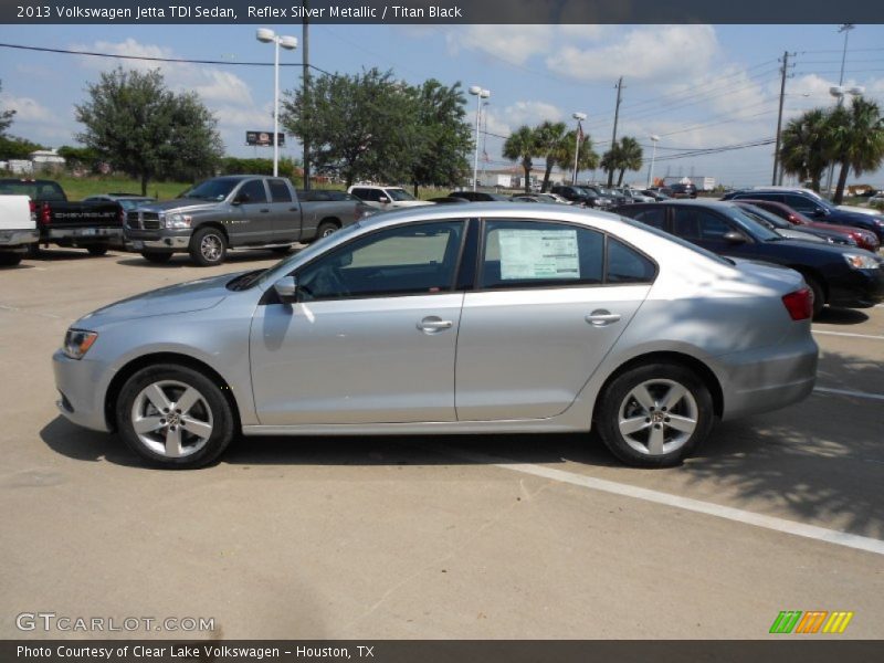 Reflex Silver Metallic / Titan Black 2013 Volkswagen Jetta TDI Sedan