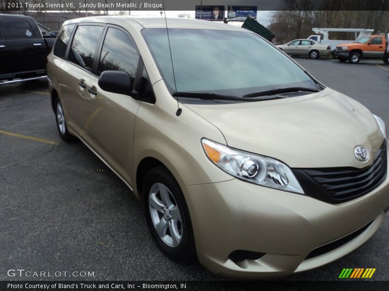 Sandy Beach Metallic / Bisque 2011 Toyota Sienna V6