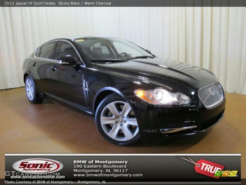 Ebony Black / Warm Charcoal 2011 Jaguar XF Sport Sedan
