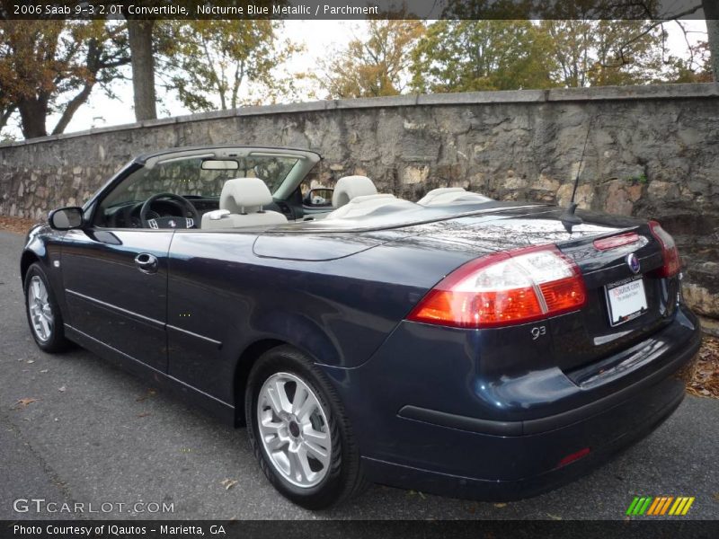 Nocturne Blue Metallic / Parchment 2006 Saab 9-3 2.0T Convertible