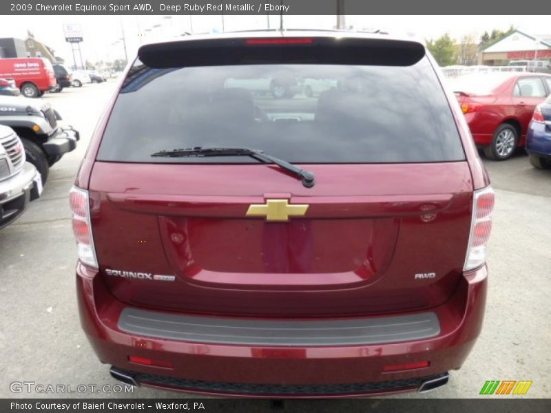 Deep Ruby Red Metallic / Ebony 2009 Chevrolet Equinox Sport AWD