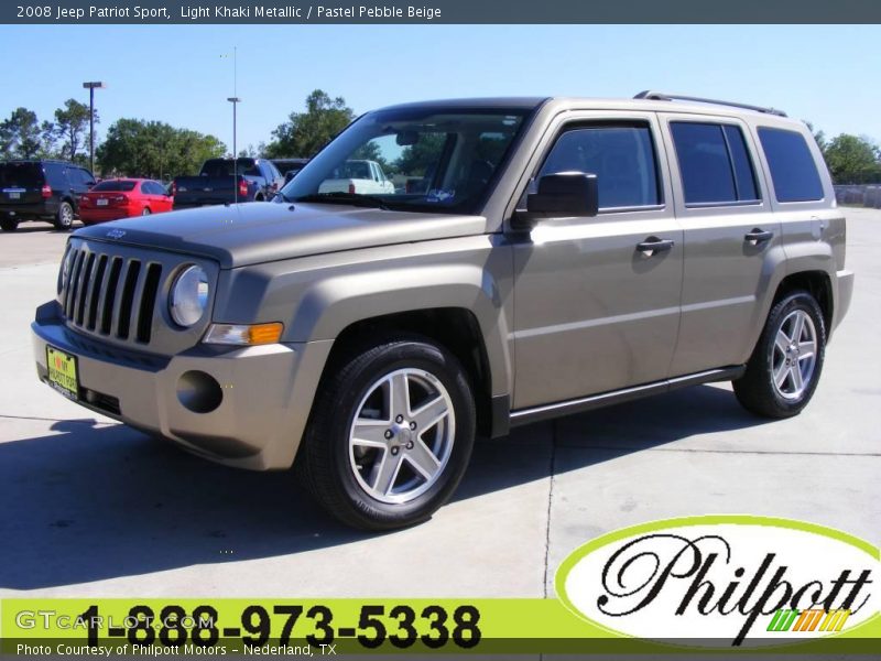 Light Khaki Metallic / Pastel Pebble Beige 2008 Jeep Patriot Sport