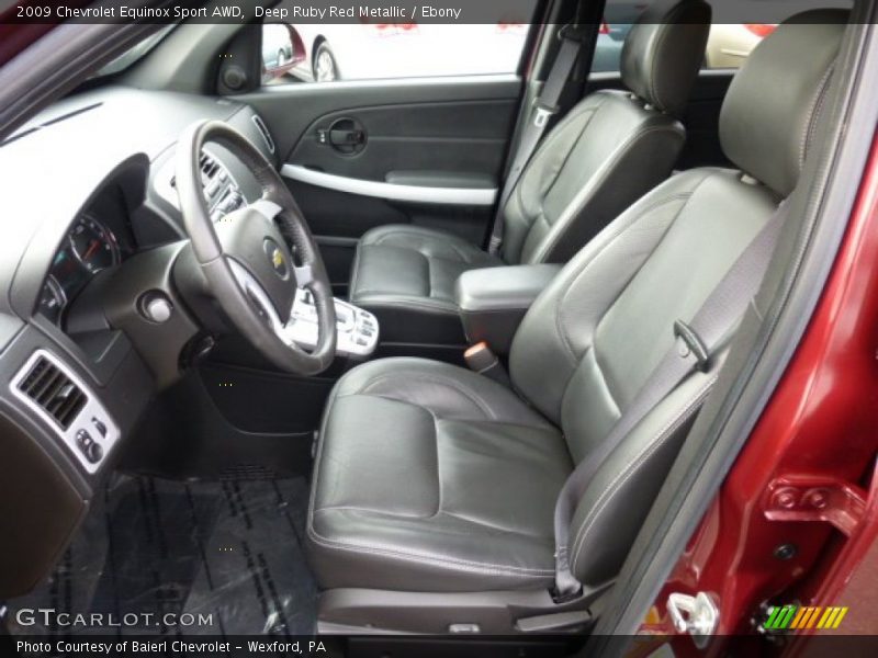Front Seat of 2009 Equinox Sport AWD
