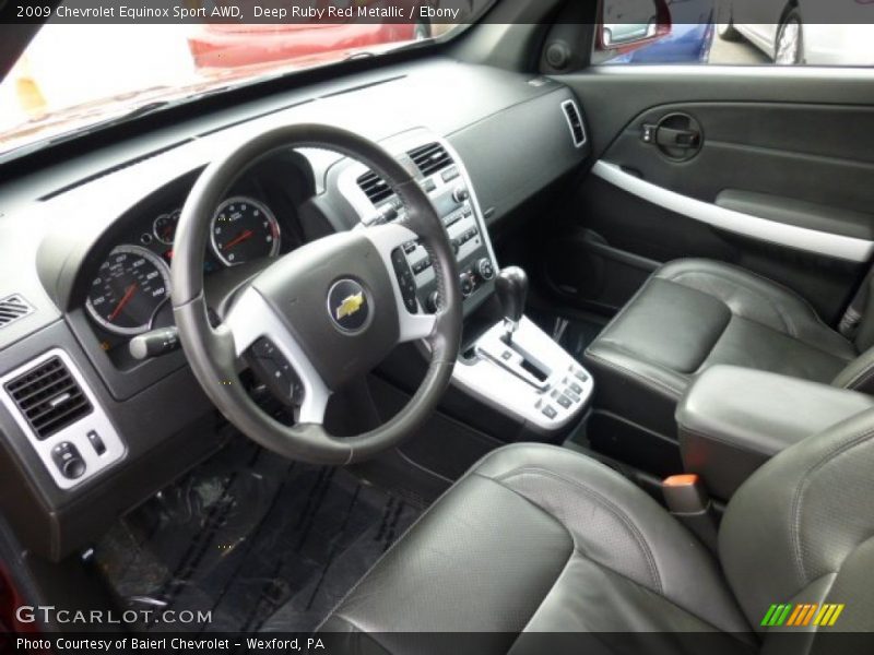 Ebony Interior - 2009 Equinox Sport AWD 