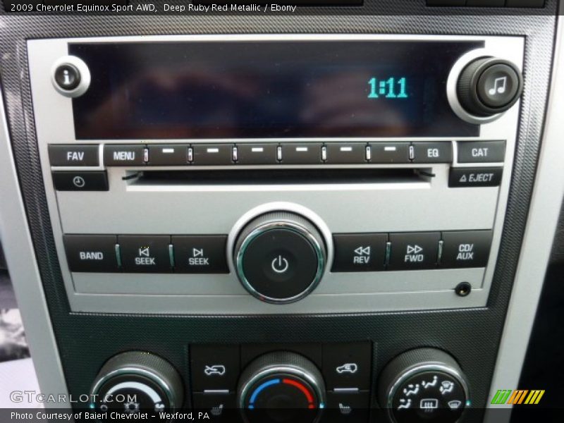 Audio System of 2009 Equinox Sport AWD
