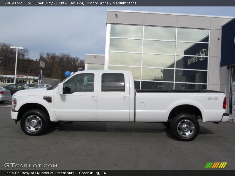 Oxford White / Medium Stone 2009 Ford F350 Super Duty XL Crew Cab 4x4