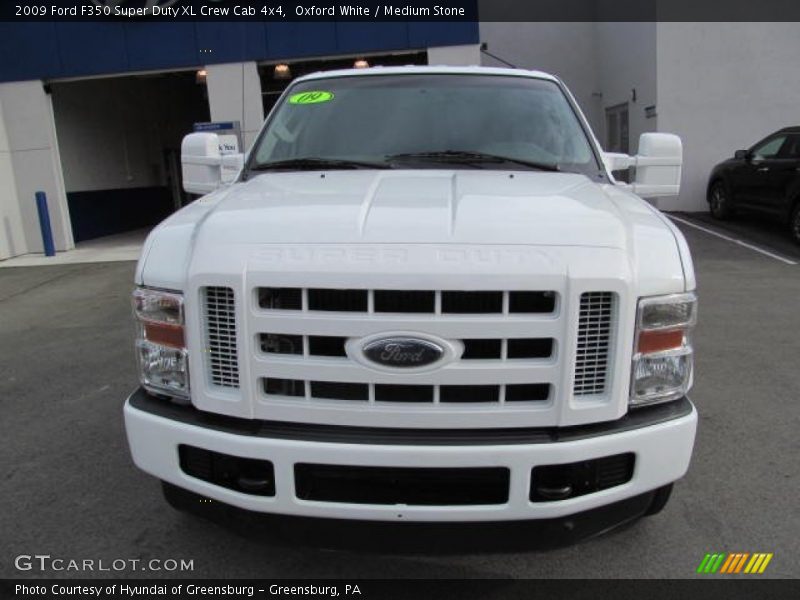 Oxford White / Medium Stone 2009 Ford F350 Super Duty XL Crew Cab 4x4