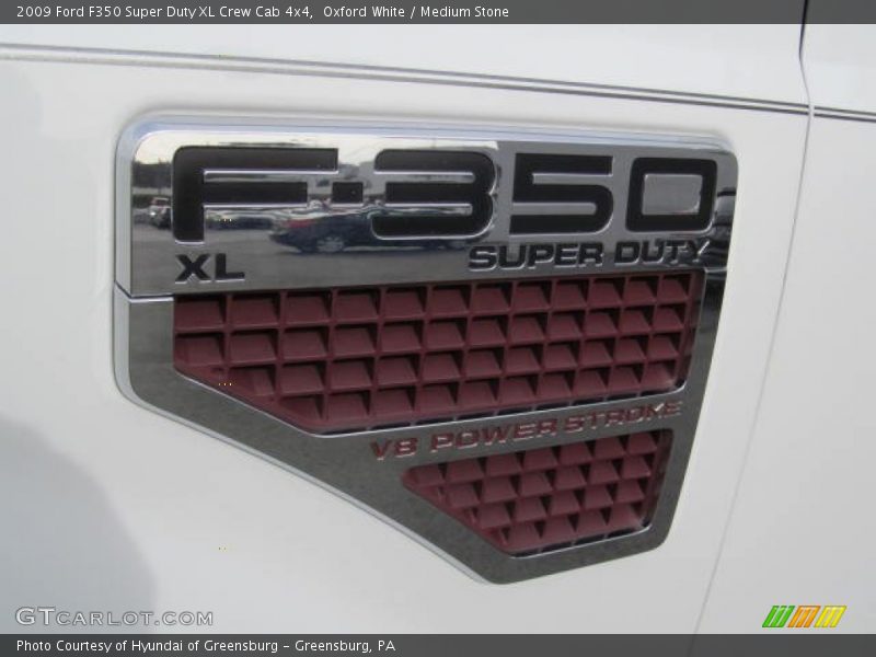 Oxford White / Medium Stone 2009 Ford F350 Super Duty XL Crew Cab 4x4