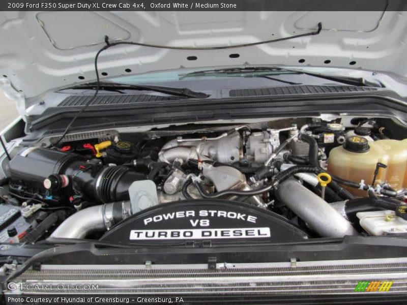 Oxford White / Medium Stone 2009 Ford F350 Super Duty XL Crew Cab 4x4