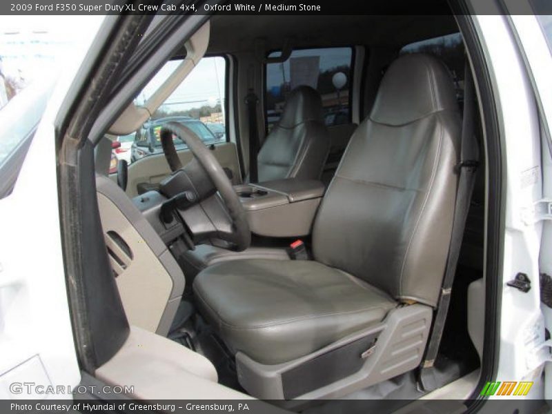 Oxford White / Medium Stone 2009 Ford F350 Super Duty XL Crew Cab 4x4