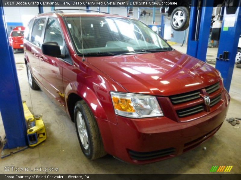 Deep Cherry Red Crystal Pearl / Dark Slate Gray/Light Shale 2010 Dodge Grand Caravan SE Hero