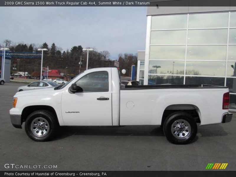  2009 Sierra 1500 Work Truck Regular Cab 4x4 Summit White