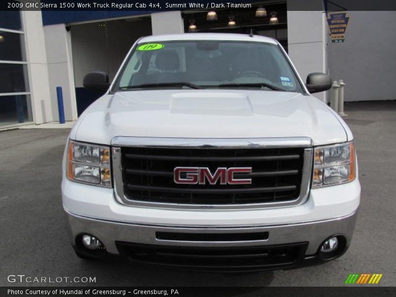 Summit White / Dark Titanium 2009 GMC Sierra 1500 Work Truck Regular Cab 4x4