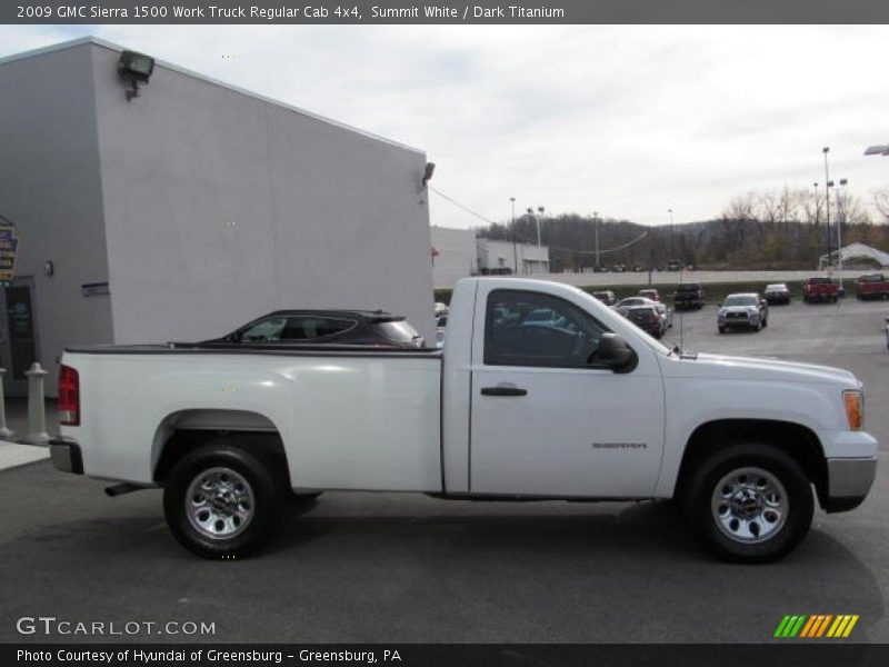 Summit White / Dark Titanium 2009 GMC Sierra 1500 Work Truck Regular Cab 4x4