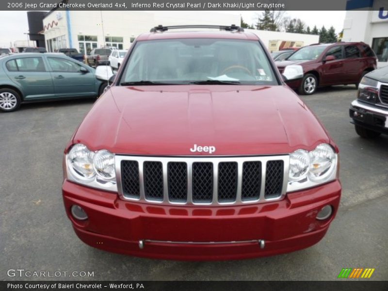 Inferno Red Crystal Pearl / Dark Khaki/Light Graystone 2006 Jeep Grand Cherokee Overland 4x4