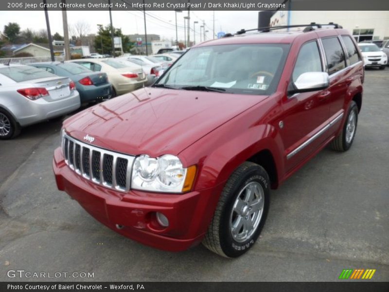 Inferno Red Crystal Pearl / Dark Khaki/Light Graystone 2006 Jeep Grand Cherokee Overland 4x4