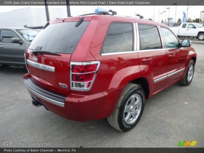 Inferno Red Crystal Pearl / Dark Khaki/Light Graystone 2006 Jeep Grand Cherokee Overland 4x4