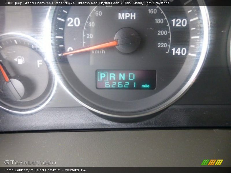 Inferno Red Crystal Pearl / Dark Khaki/Light Graystone 2006 Jeep Grand Cherokee Overland 4x4