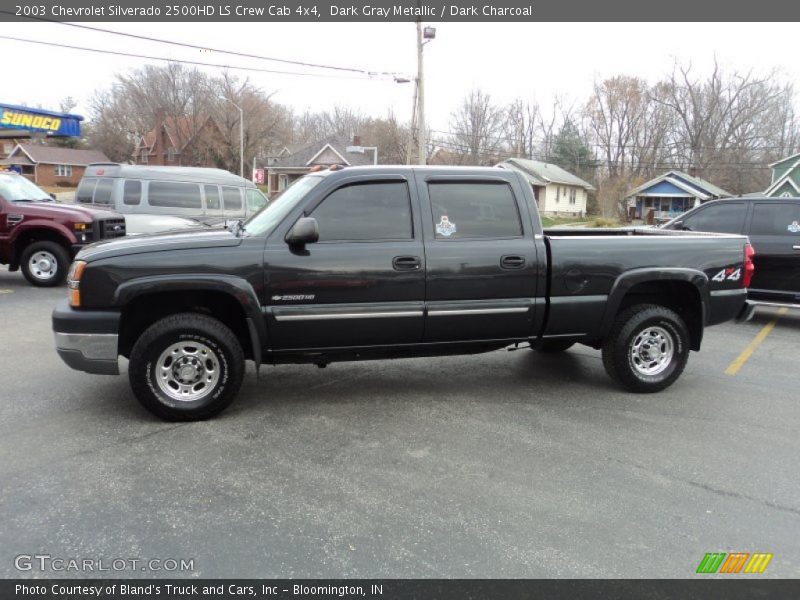 Dark Gray Metallic / Dark Charcoal 2003 Chevrolet Silverado 2500HD LS Crew Cab 4x4