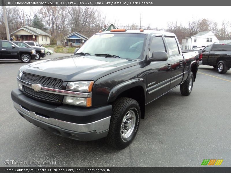 Dark Gray Metallic / Dark Charcoal 2003 Chevrolet Silverado 2500HD LS Crew Cab 4x4