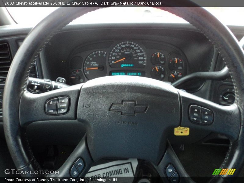 Dark Gray Metallic / Dark Charcoal 2003 Chevrolet Silverado 2500HD LS Crew Cab 4x4