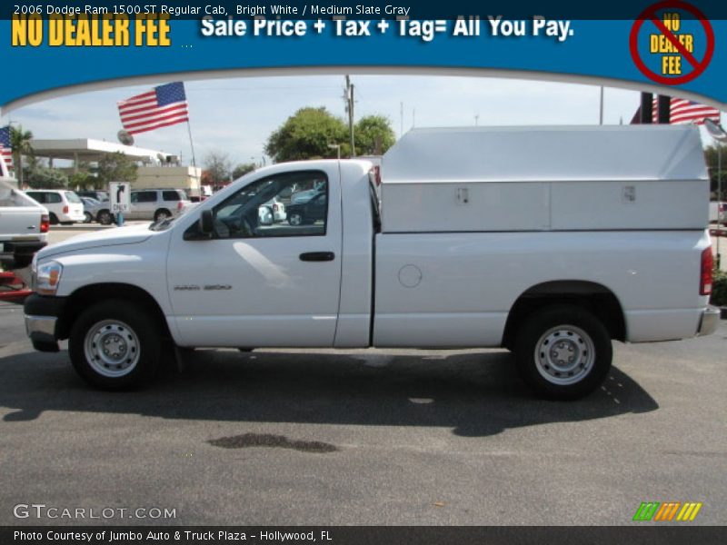 Bright White / Medium Slate Gray 2006 Dodge Ram 1500 ST Regular Cab