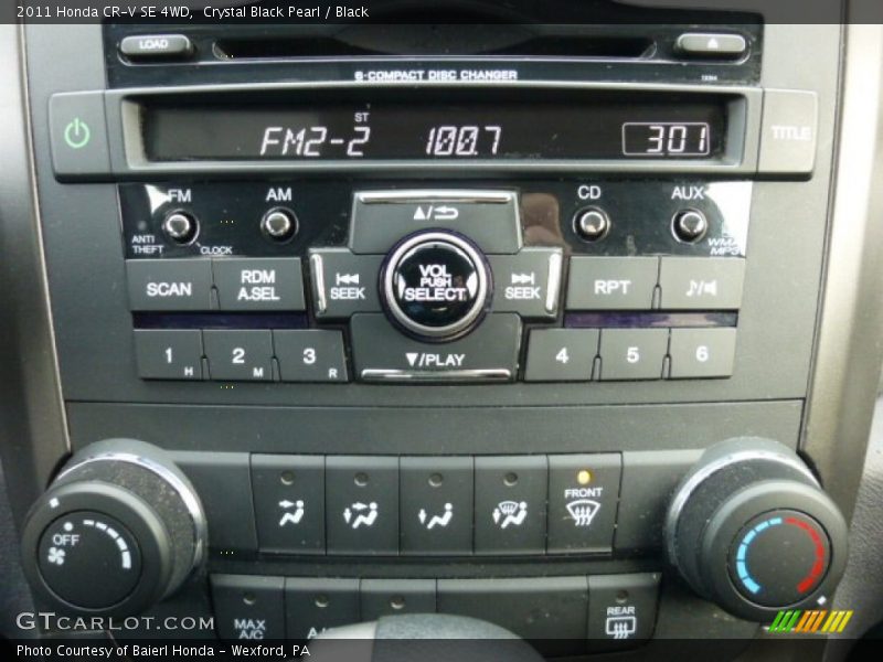 Crystal Black Pearl / Black 2011 Honda CR-V SE 4WD