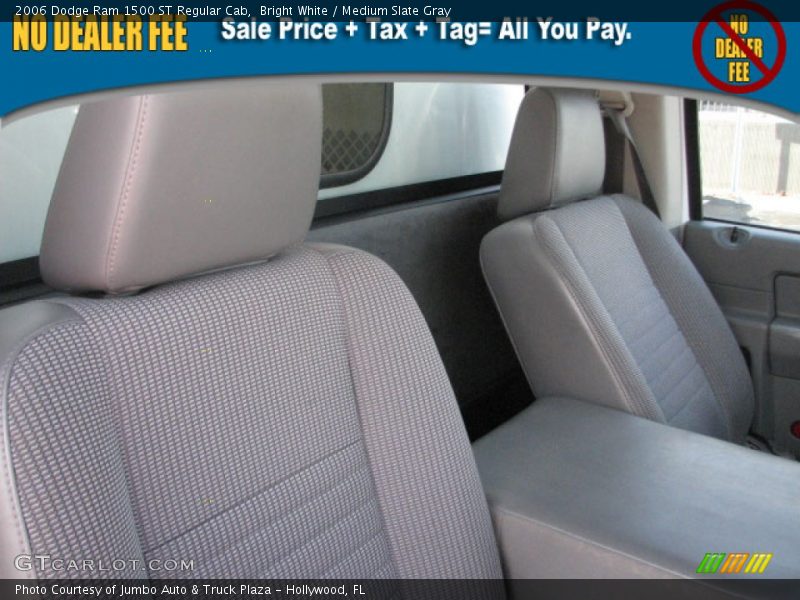 Bright White / Medium Slate Gray 2006 Dodge Ram 1500 ST Regular Cab