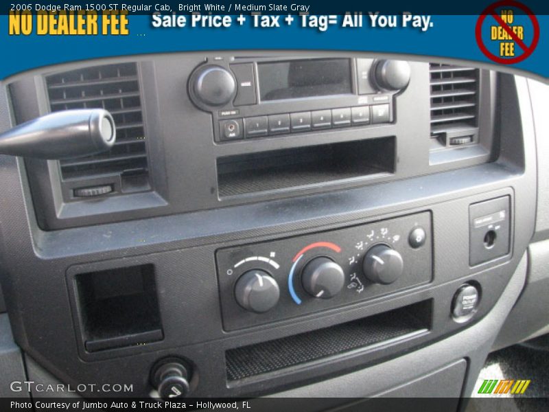 Bright White / Medium Slate Gray 2006 Dodge Ram 1500 ST Regular Cab