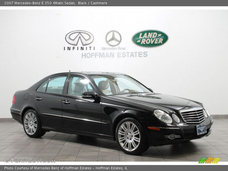 Black / Cashmere 2007 Mercedes-Benz E 350 4Matic Sedan