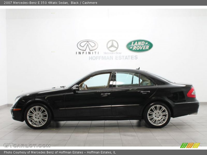 Black / Cashmere 2007 Mercedes-Benz E 350 4Matic Sedan