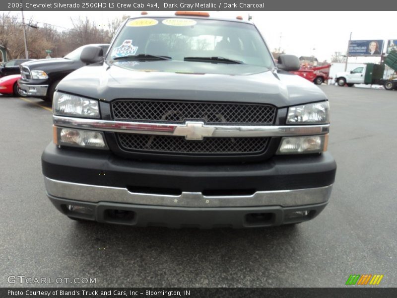 Dark Gray Metallic / Dark Charcoal 2003 Chevrolet Silverado 2500HD LS Crew Cab 4x4
