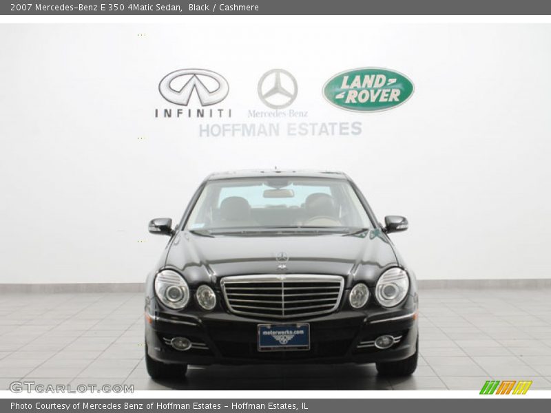 Black / Cashmere 2007 Mercedes-Benz E 350 4Matic Sedan