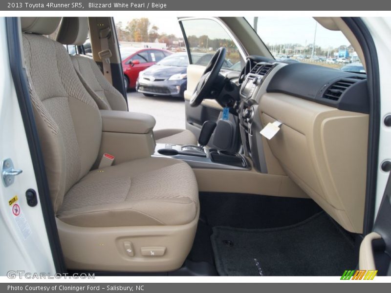 Blizzard White Pearl / Beige 2013 Toyota 4Runner SR5